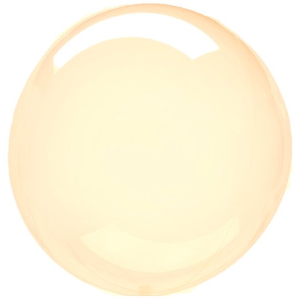 Clearz krystal ballon - Orange - 45 cm