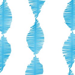 Crepebnd med frynser - Bl