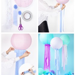 Crepebnd - Lysebl - 4 stk.