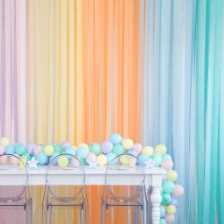 Crepebnd - Turkis bl - 4 stk.