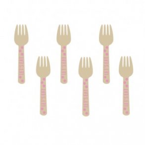 Gaffel - Mini - Lyserd - 12 stk.