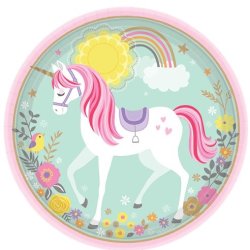 Tallerken - Magisk Enhjrning - 23 cm