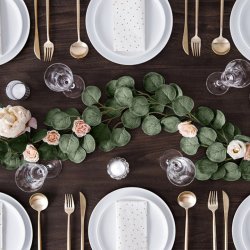 Guirlande med eukalyptusblade 1,8 meter