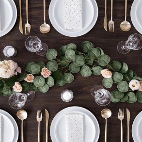 Guirlande med eukalyptusblade 1,8 meter