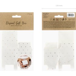 Favourbox med rosa guldhjerter - 10 stk.