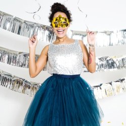 Glitter Guirlande - Slv - 4 meter