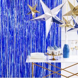 Glitter Gardin - Bl - 90 x 250 cm