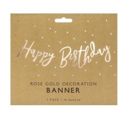 Banner - HAPPY BIRTHDAY - Rosaguld