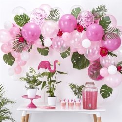 Ballonbue - Pink, lyserd og hvid
