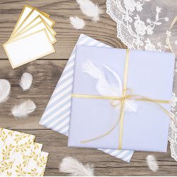 Dekorationsfjer - Hvid - 5-8 cm - 3 gram