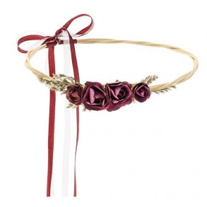 Blomsterkrone - Dyb rd - 18 cm