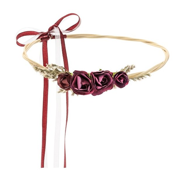 Blomsterkrone - Dyb rd - 18 cm