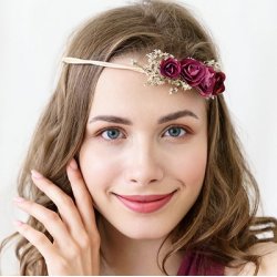 Blomsterkrone - Dyb rd - 18 cm