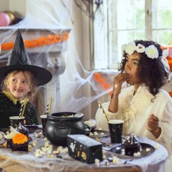 Blomsterkrone - Hvid - 17 cm