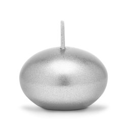 Flydelys - Metallic slv - 4 cm, 5 stk.