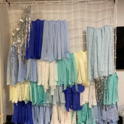 Fodboldnet til DIY backdrop