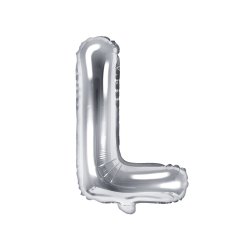 Folieballon - Bogstav L - 35 cm - Slv