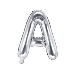 Folieballon - Bogstav A - 35 cm - Slv