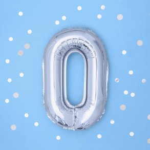 Folieballon - Bogstav O - 35 cm - Slv