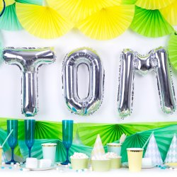 Folieballon - Bogstav O - 35 cm - Slv