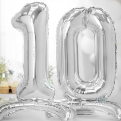 Folieballon - SLV - TAL 0 - 70 cm - Stende