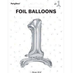 Folieballon - SLV - TAL 1 - 70 cm - Stende