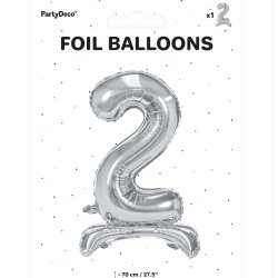 Folieballon - SLV - TAL 2 - 70 cm - Stende