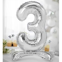 Folieballon - SLV - TAL 3 - 70 cm - Stende