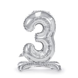 Folieballon - SLV - TAL 3 - 70 cm - Stende