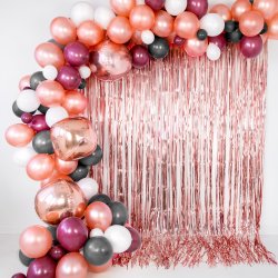 Folieballon - RUND - ROSA GULD - 40 cm