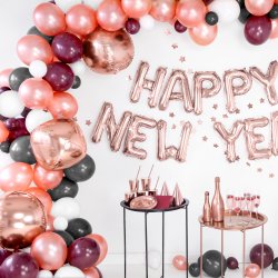 Folieballon - RUND - ROSA GULD - 40 cm