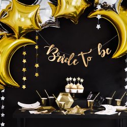 Folieballon - STJERNE - Guld Metallic - 48 cm