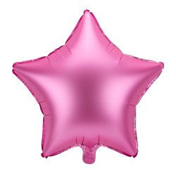 Folieballon - STJERNE - Pink Satin - 48 cm