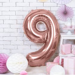Folieballon - ROSAGULD - TAL 9 - 86 cm