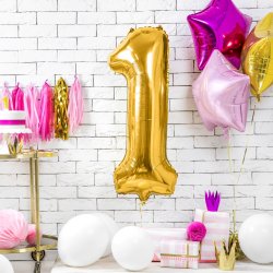 Folieballon - GULD - TAL 1 - 86 cm