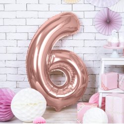 Folieballon - ROSAGULD - TAL 6 - 86 cm