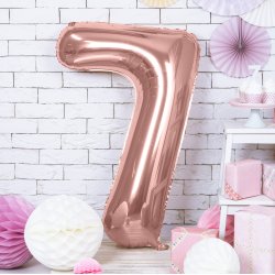 Folieballon - ROSAGULD - TAL 7 - 86 cm