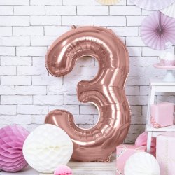 Folieballon - ROSAGULD - TAL 3 - 86 cm