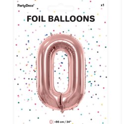 Folieballon - ROSAGULD - TAL 0 - 86 cm