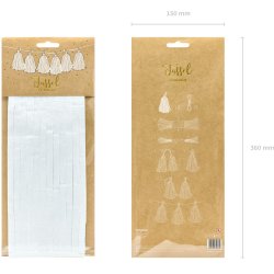 Guirlande med tassels - Hvid 