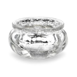 Fyrfadsstage - Antik Slv - 3 cm, 4 stk.