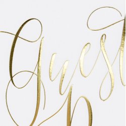 Gstebog - GUESTBOOK - Guld