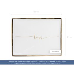 Gstebog - LOVE - Guld