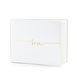 Gstebog - LOVE - Guld