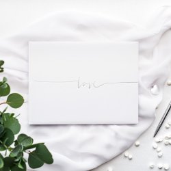 Gstebog - LOVE - Slv