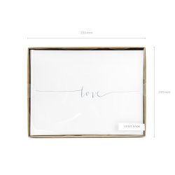 Gstebog - LOVE - Slv