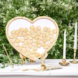 Gstebog - Hjerte med trhjerter