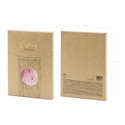Glitter Gardin - Rosa Guld - 90 x 250 cm