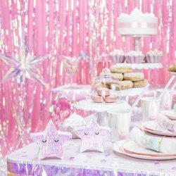 Glitter Gardin - Iridescent - 90 x 250 cm