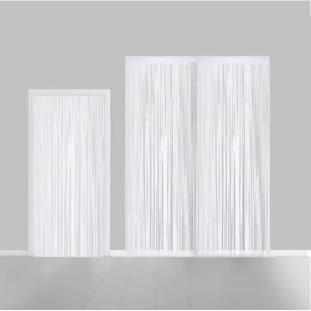 Glitter Gardin - Hvid - 100 x 240 cm
